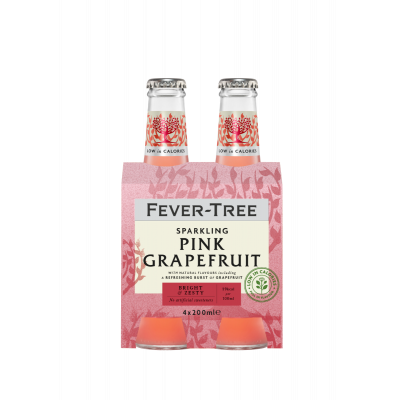 Fever Tree Pink Grapefruit clip 4 x 20cl