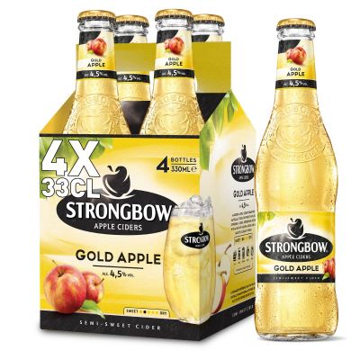 Strongbow Gold Apple clip 4 x 33cl