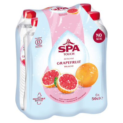 SPA TOUCH Bruisend Mineraalwater Pompelmoes clip 6 x 50cl