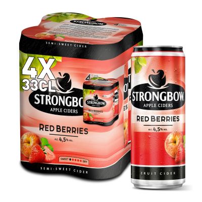 Strongbow Red Berries blik 4 x 33cl