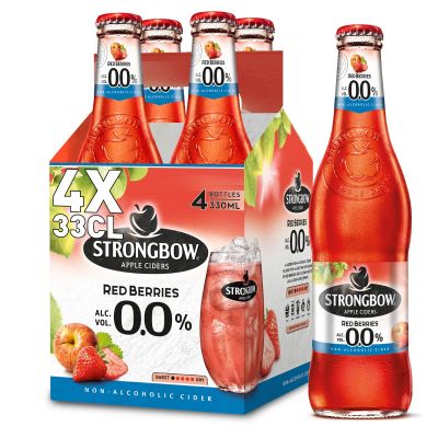 Strongbow Red Berries 0,0% clip 4 x 33cl