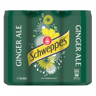 Schweppes Ginger Ale blik 6 x 33cl