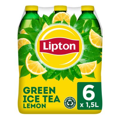 Lipton Ice Tea Green Lemon (Reduced sugar) pet 6 x 1,5l