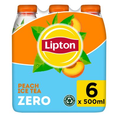 Lipton Ice Tea Peach Zero Sugar clip 6 x 50cl
