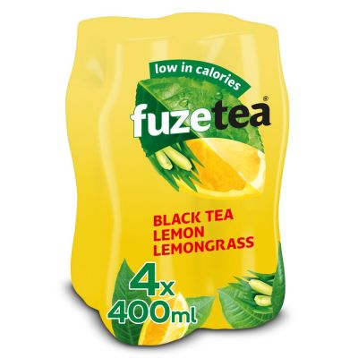 Fuze Tea Black Tea Lemon Lemongrass clip 4 x 40cl