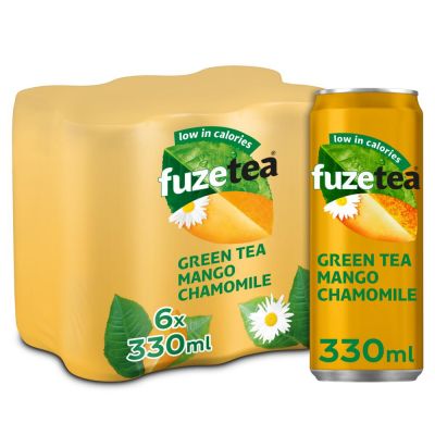 Fuze Tea Green Tea Mango Chamomile blik 6 x 33cl