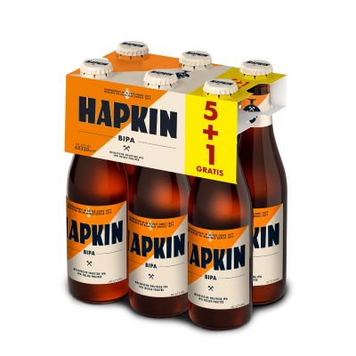 Hapkin Bipa 5+1 clip 6 x 33cl