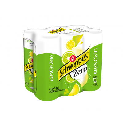 Schweppes Lemon Zero blik 6 x 33cl