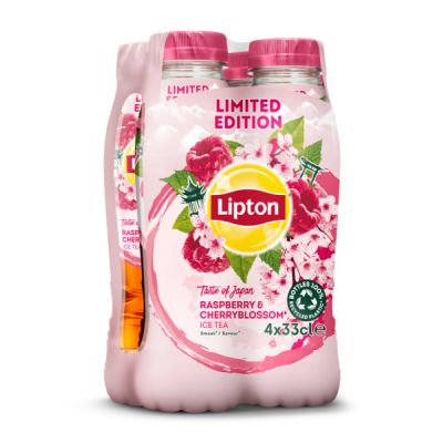 Lipton Ice Tea Raspberry & Cherry Blossom rpet 4 x 33cl