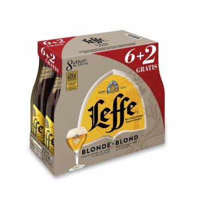 Leffe Blond (6+2) clip 8 x 33cl