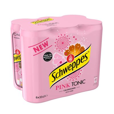 Schweppes Pink Tonic blik 6 x 33cl