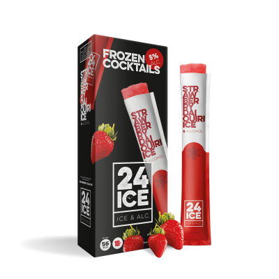 24 ICE Strawberry Daiquiri (Frozen Cocktail) push-up 5x65ml