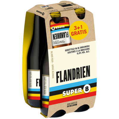 Super 8 Flandrien clip 4 x 33cl