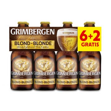 Grimbergen Blond (6+2) clip 8 x 33cl