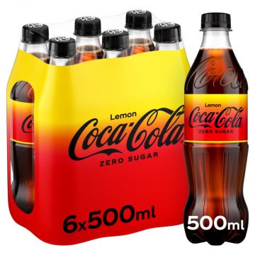 Coca-Cola Zero Lemon pet 6 x 50cl