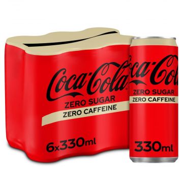 Coca-Cola Zero Sugar Zero Caffeine clip 6 x 33cl