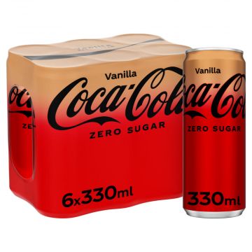 Coca-Cola Zero Vanille blik 6 x 33cl