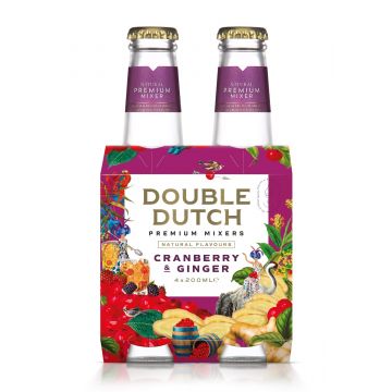 Double Dutch Cranberry & Ginger Tonic Water clip 4 x 20cl
