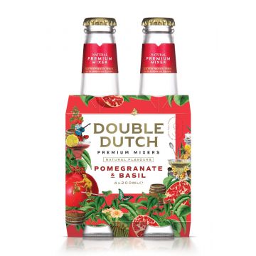 Double Dutch Pomegranate & Basil clip 4 x 20cl
