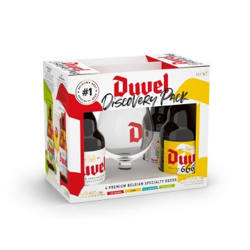 Duvel Discovery 4 x 33cl + glas giftpack 