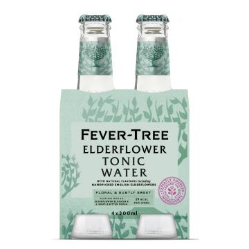 Fever Tree Elderflower Tonic clip 4 x 20cl