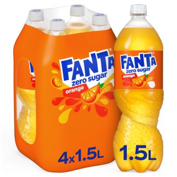 Fanta Zero Orange pet 4 x 1,5l