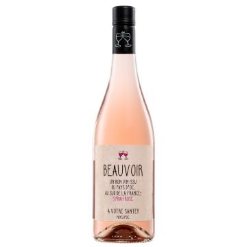 Beauvoir Pays d'Oc Syrah Rosé fles 75cl