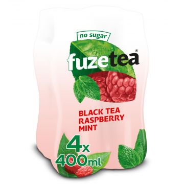 Fuze Tea Black Tea Raspberry Mint (No sugar) clip 4 x 40cl