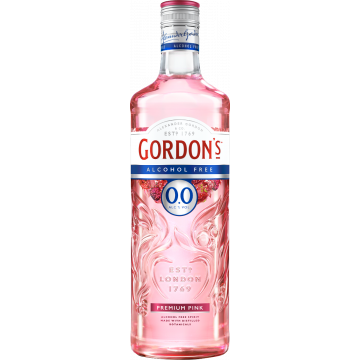 Gordon's Pink 0.0% Alcoholvrije gin fles 70cl