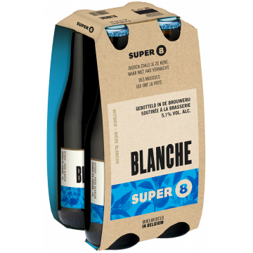 Super 8 Blanche clip 4 x 33cl