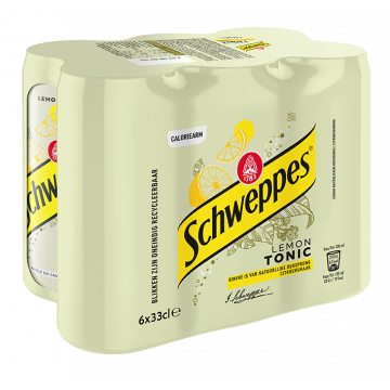 Schweppes Lemon Tonic blik 6 x 33cl