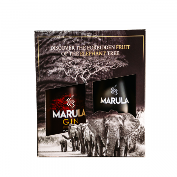 Marula Pomegranate Gin Giftpack 50cl + glas