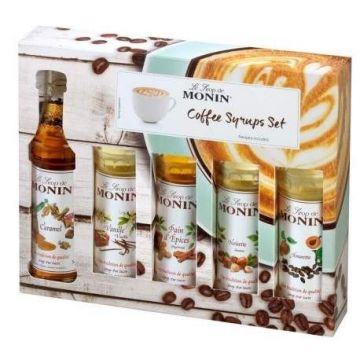 Monin Siroop Coffee Set fles 5x5cl
