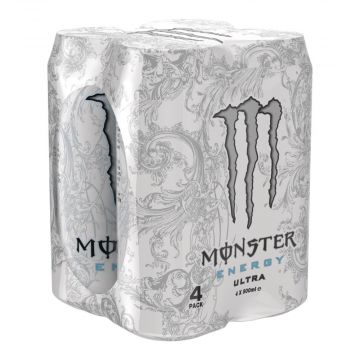 Monster Energy Ultra White clip 4 x 50cl