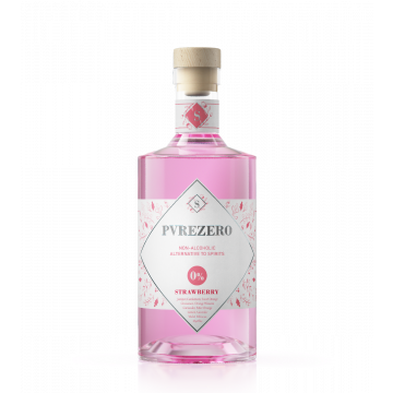 PVREZERO Alternative to spirits Strawberry fles 70cl