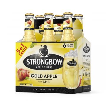 Strongbow Gold Apple (5+1) 6 x 33cl