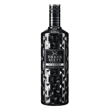Three Sixty Vodka Black 42 fles 70cl