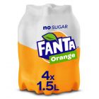 Fanta Zero Orange pet 4 x 1,5l
