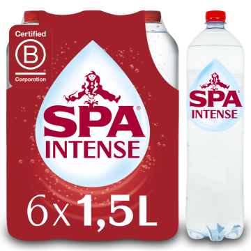 SPA INTENSE Bruisend Natuurlijk Mineraalwater pet 6 x 1,5l