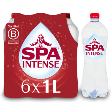 SPA INTENSE Bruisend Natuurlijk Mineraalwater pet 6 x 1l