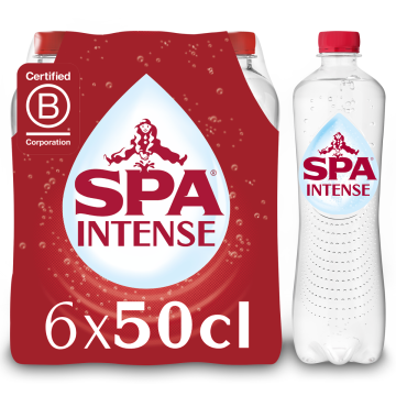 SPA INTENSE Bruisend Natuurlijk Mineraalwater pet 6 x 50cl