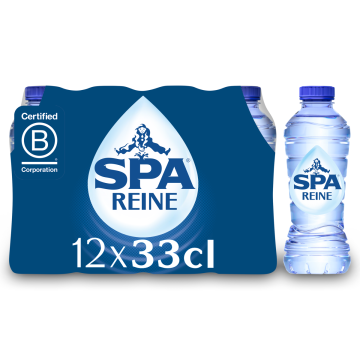 SPA REINE Niet-Bruisend Natuurlijk Mineraalwater clip 12 x 33cl