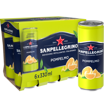San Pellegrino Pompelmo blik 6 x 33cl