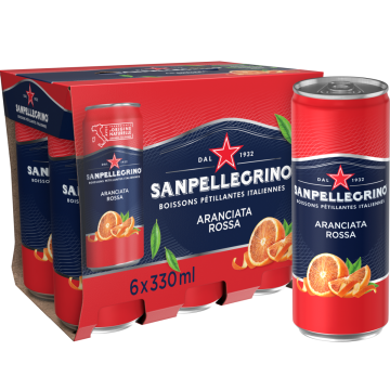 San Pellegrino Aranciata Rossa blik 6 x 33cl
