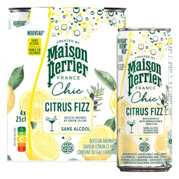 Maison Perrier Chic Citrus Fizz blik 4 x 25cl