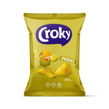 Croky Chips Pickles Vegan 100gr