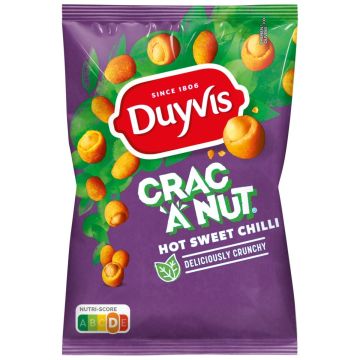 Duyvis Crac-a-Nut Hot Sweet Chili zakje 200g