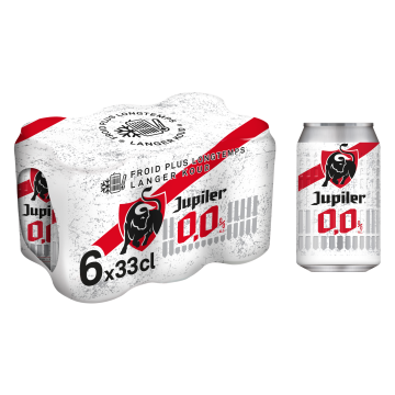 Jupiler 0,0% blik 6 x 33cl