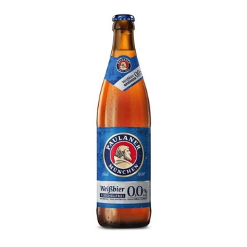 Paulaner Weissbier Alcoholvrij 0.0% fles 50cl