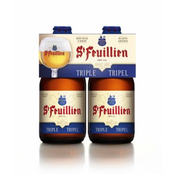 St Feuillien Tripel clip 4 x 33cl